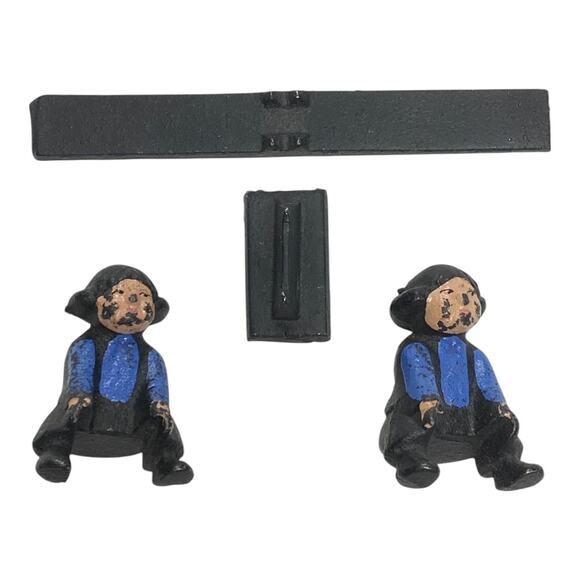 Vintage 1997 John Wright Cast Iron Amish Boys on Teeter Totter - A1041 - Picture 2 of 12